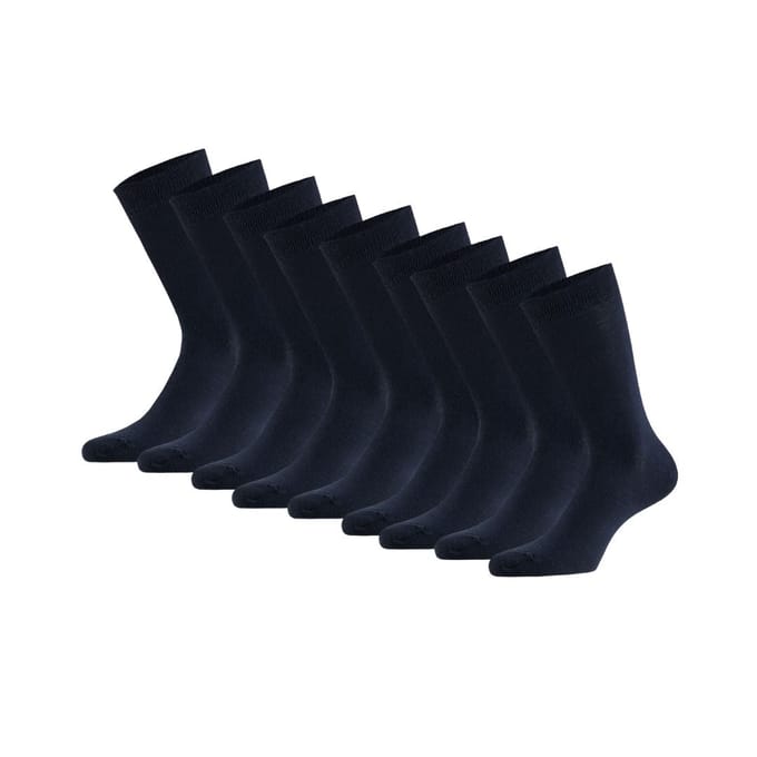 Bamboe sokken basic - 9-Pack - Blauw / 43/46
