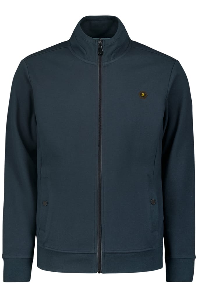 No Excess Sweater Full Zipper Twill Jacquard Night Größe: M | Cardigans Outlet | Herren | Schwarz
