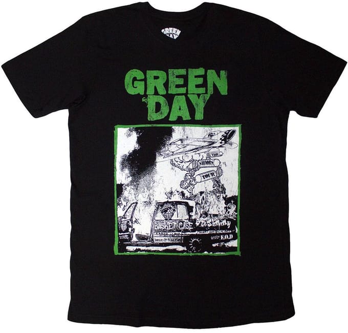 Green Day - Riot Trio Heren T-shirt - M - Zwart