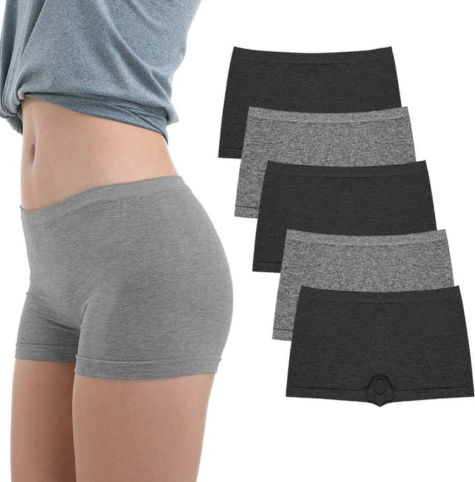 Dames Boyshorts - Volledige Dekking en Naadloos Design, 5 Stuks