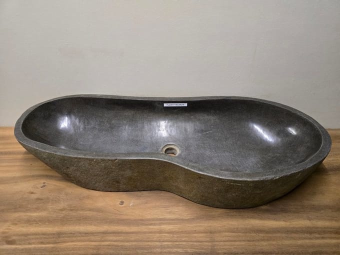 Wasbak natuursteen - 96x39x15cm - FL23517