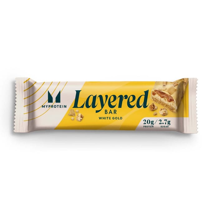Myprotein Layered Bars (12x60g) White Gold - Repen - Eiwit Repen