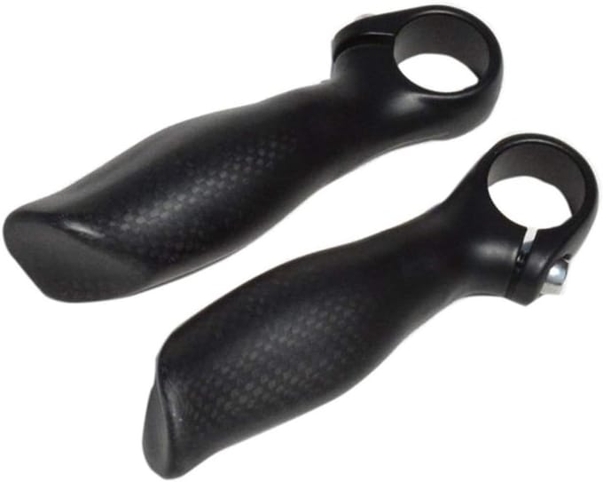 Lichte Carbon en Aluminium Fiets Handvat Einden voor Mountainbikes - 22.2mm Compatibel, Duurzaam en Ergonomisch