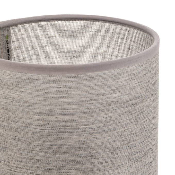 Duolla Lampenkap Roller, grijs, Ø 15 cm, hoogte 15 cm