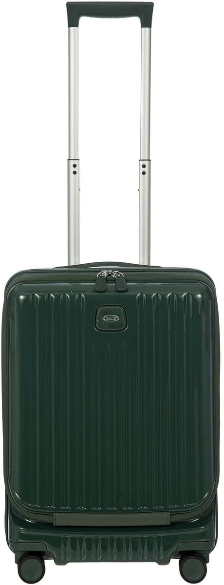 BRIC'S met laptopvak Positano Trolley Emerald Green Donkergroen 50cm