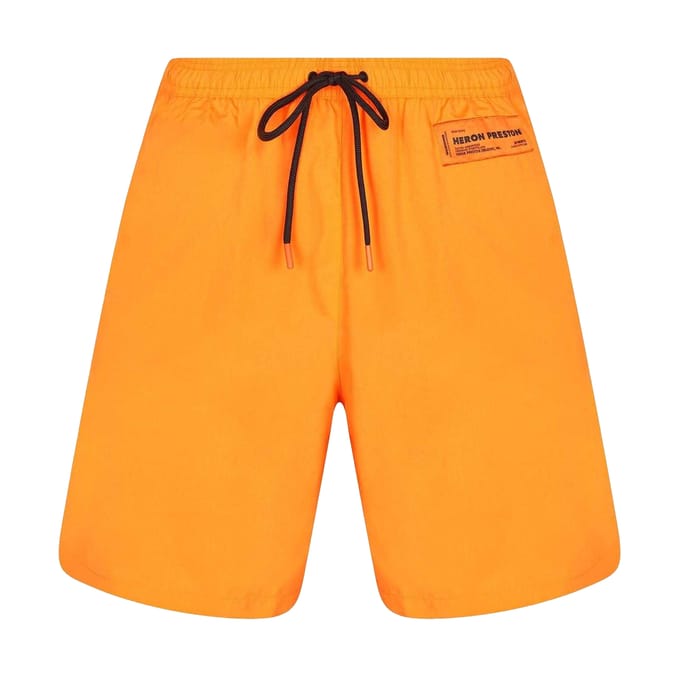 Heron Preston Heren zwemshorts (Neon Oranje)