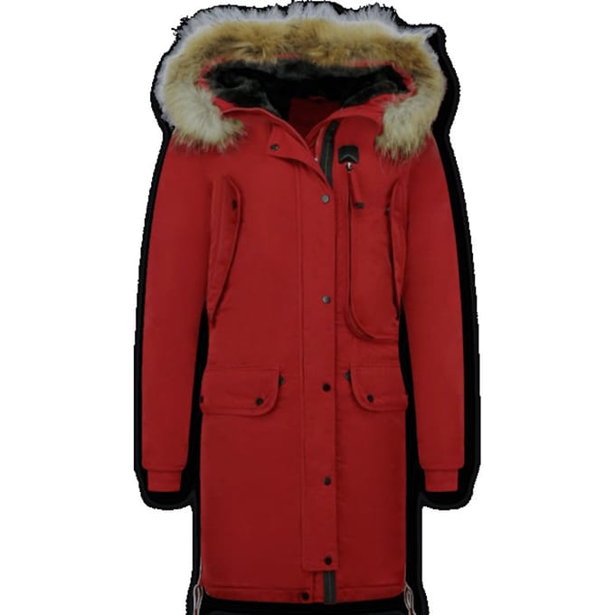 Gentile Bellini Winterjas parka met bontkraag
