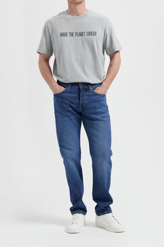 Mud Jeans Hank Mid Tapered Medium Stone Größe: W36L32 | Straight Jeans Outlet | Herren