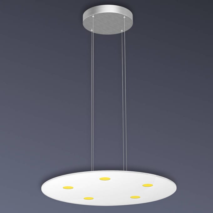 Evotec Ronde LED-pendellamp Sunia met touchdimmer