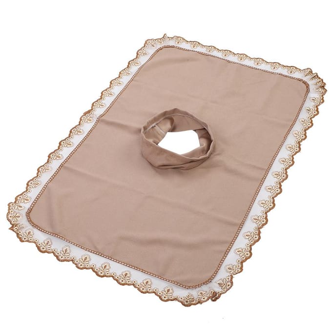 Drap Housse de Tête pour Table de Massage Spa Couvre-lit pour Lit de Massage avec Trou pour Salon de Beauté Gris