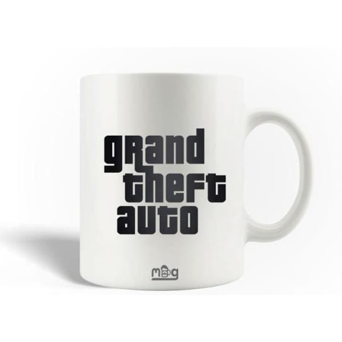 Mug en Céramique Grand Theft Auto Logo Noir