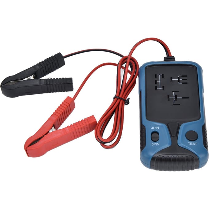 Relais Tester Multifunctioneel Draagbaar Hittebestendig 12V Batterij Auto Relais zwart