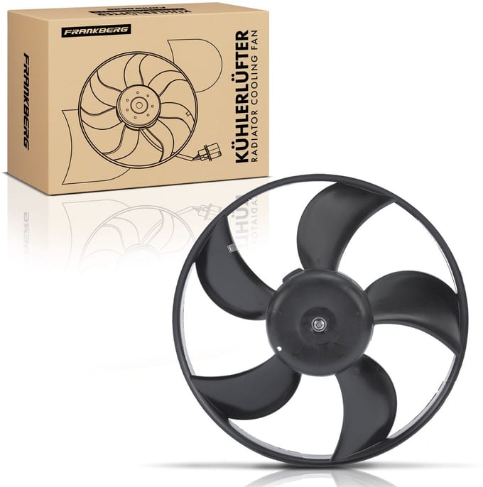 Frankberg 1x Motorradiator enkele ventilator