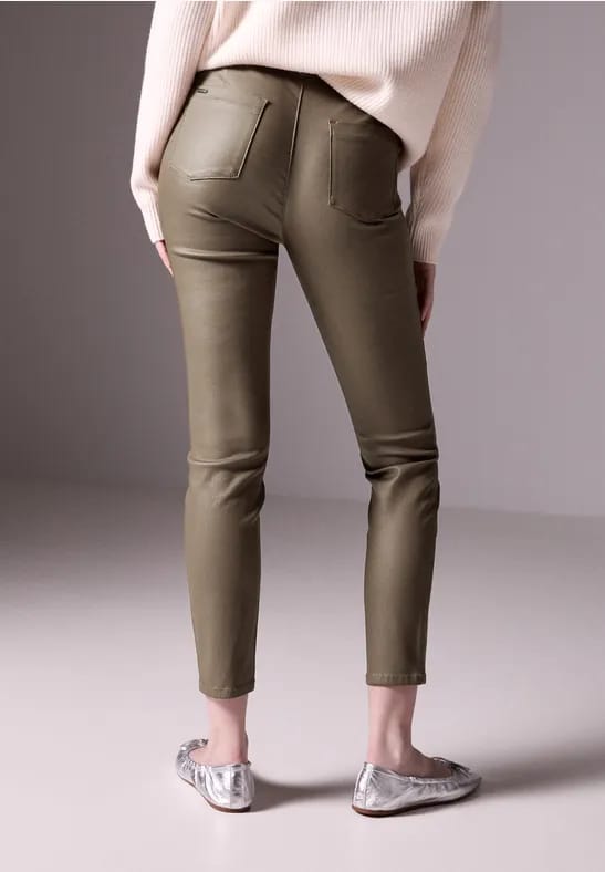 Broek in lederlook