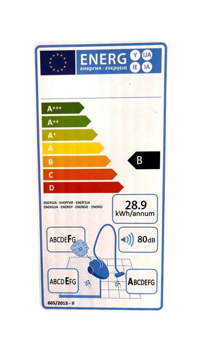Zakloze stofzuiger 900W met turboborstel, NIEUW MODEL "B"