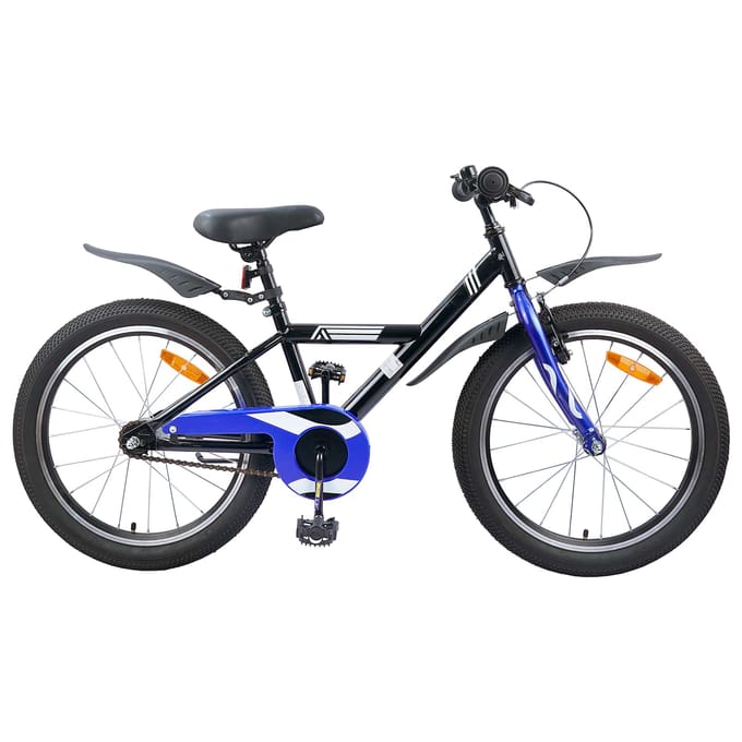 vidaXL - Kinderfiets - 18 - Inch - voor - 5-7 - jaar - oud - Zwart