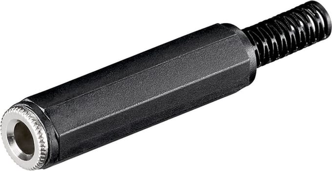 S-Impuls 6,35mm Jack (v) connector - plastic - 2-polig / mono