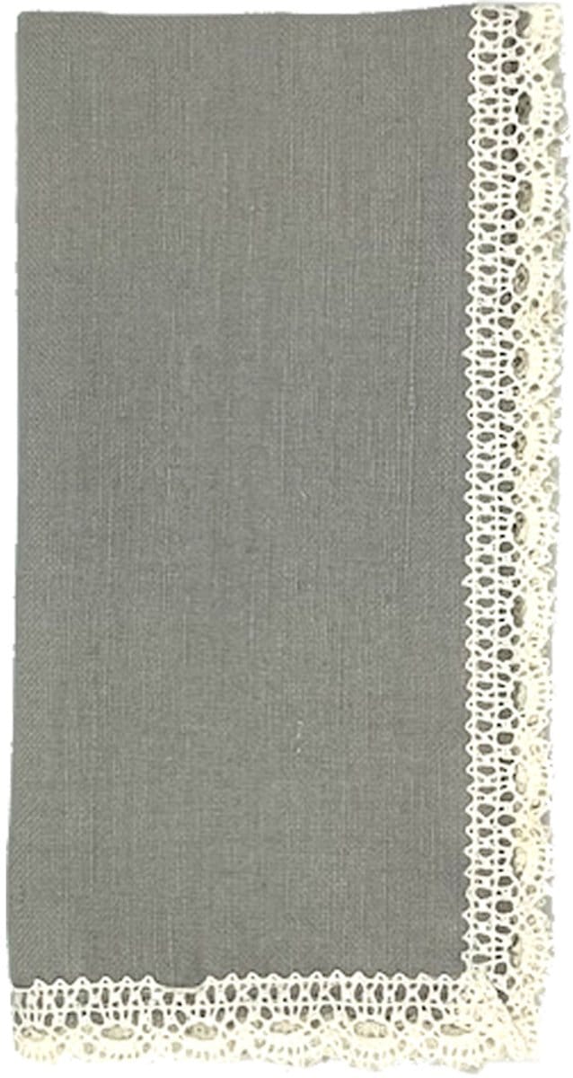 Thea lace servet pearl - set van 4