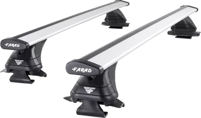 Dakdragers geschikt voor Dacia Duster 2014 t/m 2017 open dakrailing - Aluminium - Hoog laadvermogen 100kg - Merk Farad