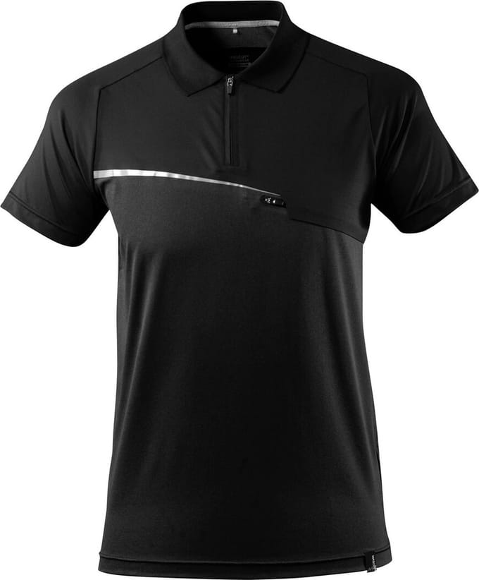 Mascot Advanced Poloshirt met borstzak 17283-945 - Zwart - M
