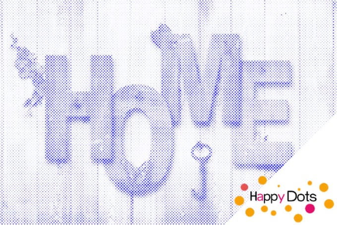 HappyDots DOT Painting Home - Stippelschilderij 60x80cm