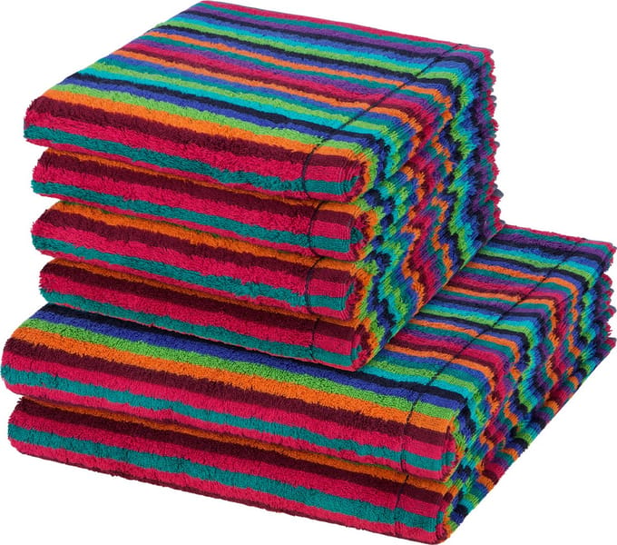 Cawö Sonstiges 4 X handdoek 2 X douchehanddoek - in set 6 pack Lifestyle