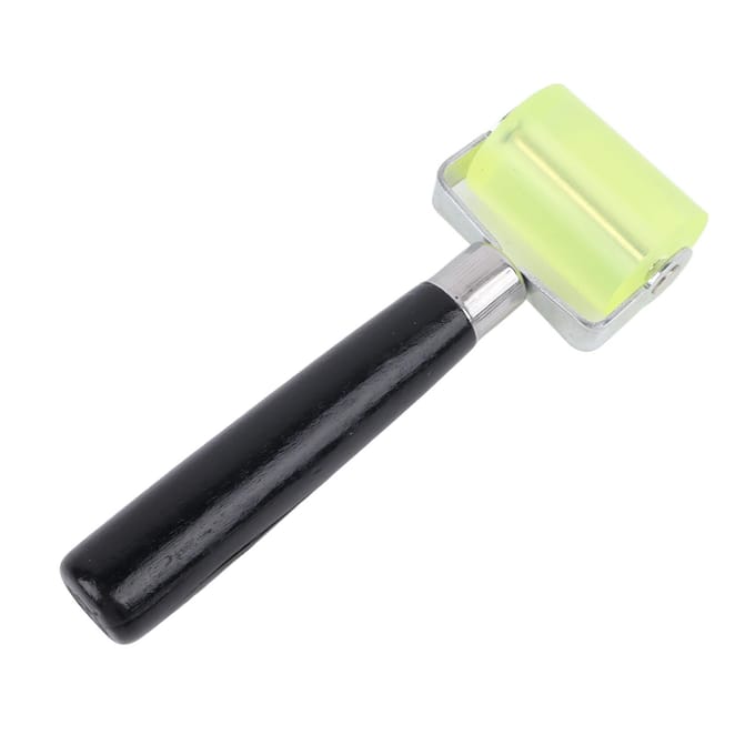 Siliconen Naadroller Ca. 2in Eenvoudige Bediening Duurzaam Draagbaar Gladmakende Handgreep Behangroller beige