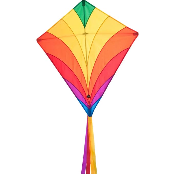 HQ Eenlijns Vlieger Eddy Rainbow Spanwijdte 680 mm Geschikt voor windsterkte 2 - 5 bft