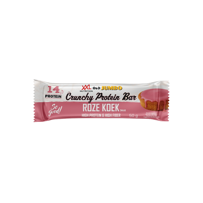 XXL Nutrition Crunchy Protein Bar Roze Koek 12 Pack