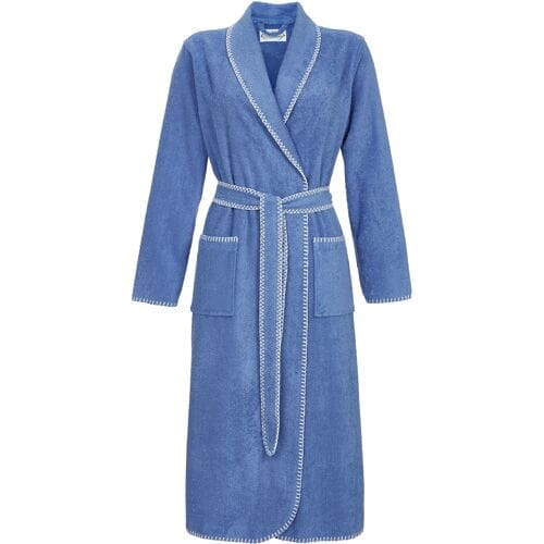 Blauwe badstoffen badjas Ringella - Blauw - Maat - 36