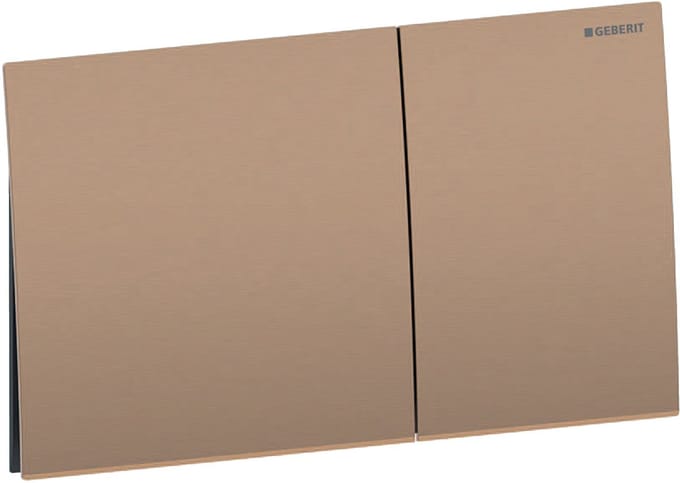 Geberit Sigma70 bedieningsplaat - 2-toets spoeling - vierkant - rvs - rood goud (koper)