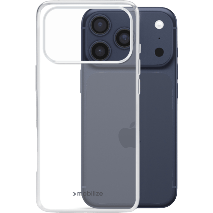 Mobilize iPhone 17 Pro TPU Hoesje Transparant