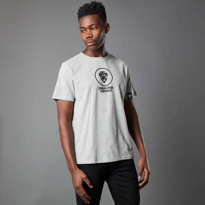 Jurassic Park Primal Triceratops Unisex T-Shirt - Grijs - M