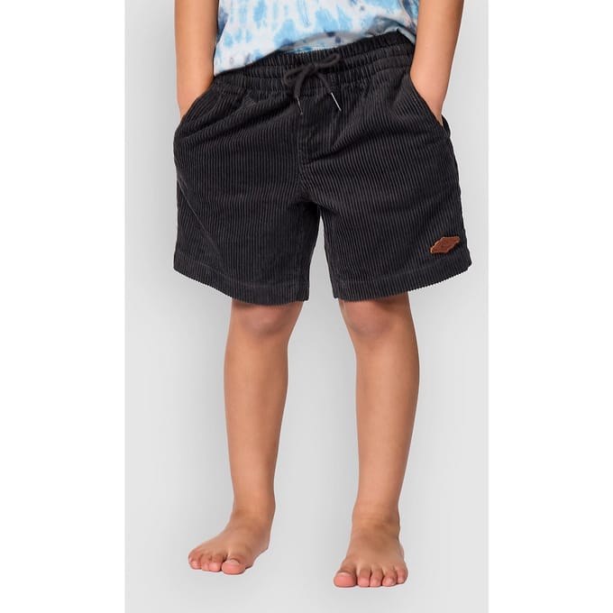 Rip Curl Surf Cord Volley Kids Korte Broek zwart