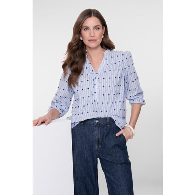 Geisha blouse streep 63057-14 maat S