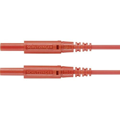 Schützinger MSFK A301 / 0.5 / 100 / RT Meetsnoer Stekker 2 mm Stekker 2 mm Rood 1 stuk(s)