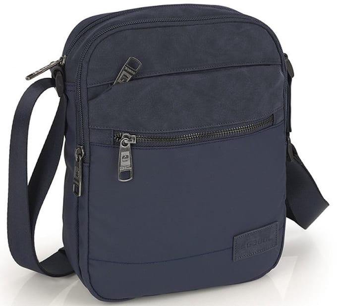 Gabol Clark Medium Schoudertas Heren - Polyester - Blauw