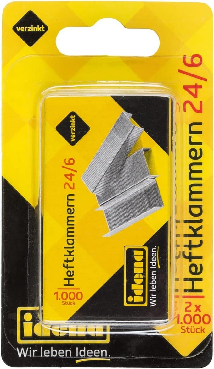 Staples 24/6 - 2000 Stuks Gegalvaniseerd