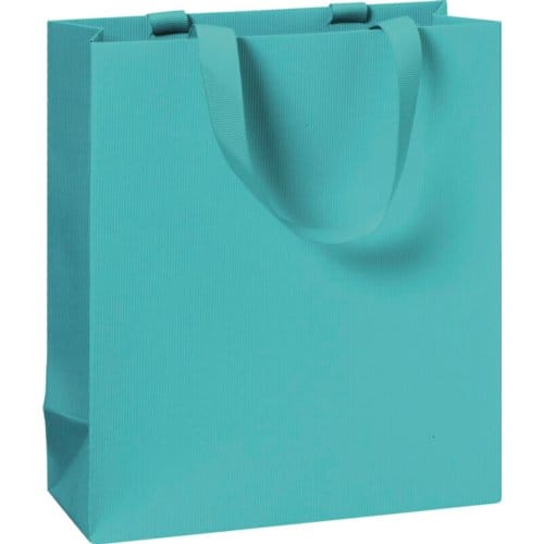 Stewo geschenktasje one colour turquoise, formaat 18 x 8 x 21 cm
