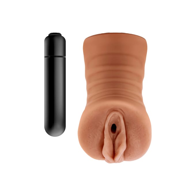M for Men - Julieta Masturbator Met Bullet Vibrator - Vagina