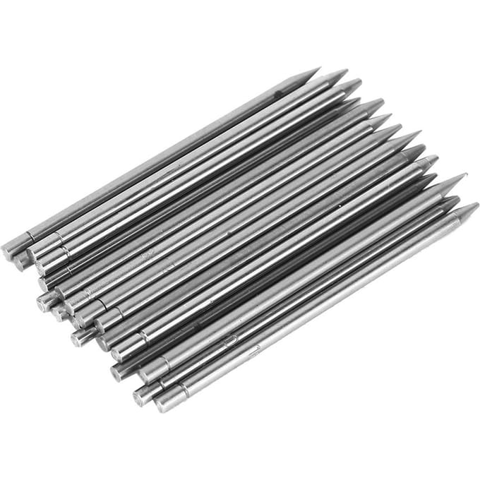 Ensemble de 23 pièces Bijoux Perles Grain Outil de Perlage Sertissage Pierre Diamant Gravure Métal gray