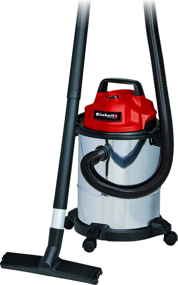 Einhell TC-VC 1815 S - Stofzuiger - Nat/Droog - RVS - 1250 W