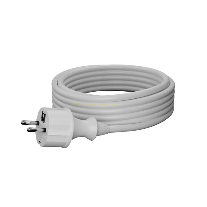 AWTools - Aansluitsnoer met Stekker - 1,5m - H05VV-F - Wit