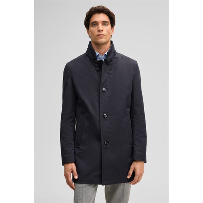 Korte mantel Finchley Summer, marineblauw