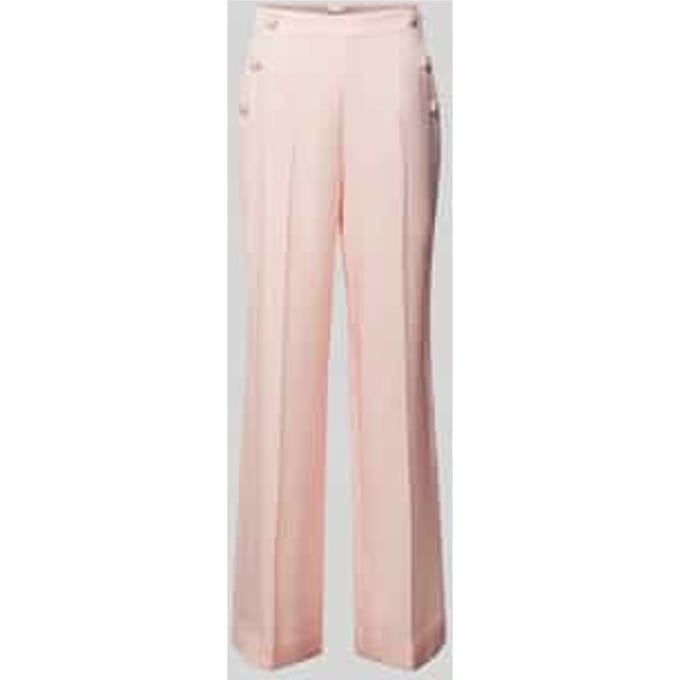 Loose fit bandplooibroek met effectgaren
