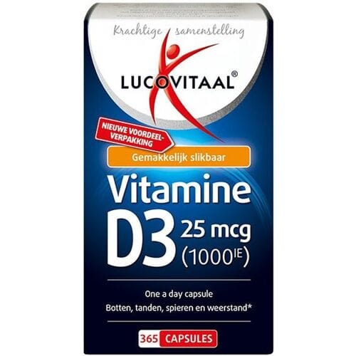 Lucovitaal Vitamine D3 25 mcg (1000 IE) 365 Capsules