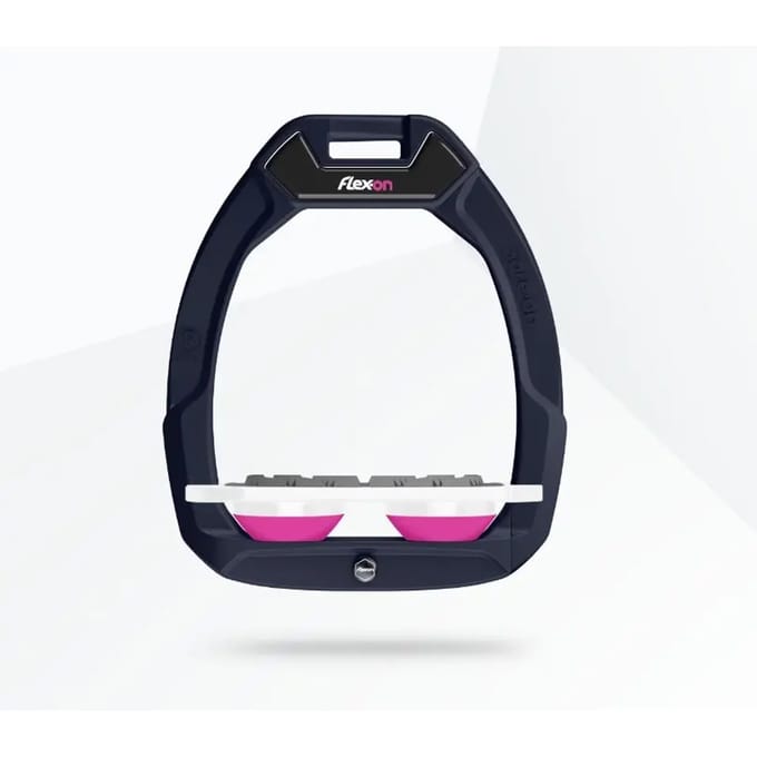 Veiligheidsstijgbeugels Plat Grip Groen/Wit/Roze Flex-On Safe-On
