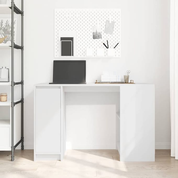 vidaXL - Bureau - 120x42x76 - cm - spaanplaat - wit