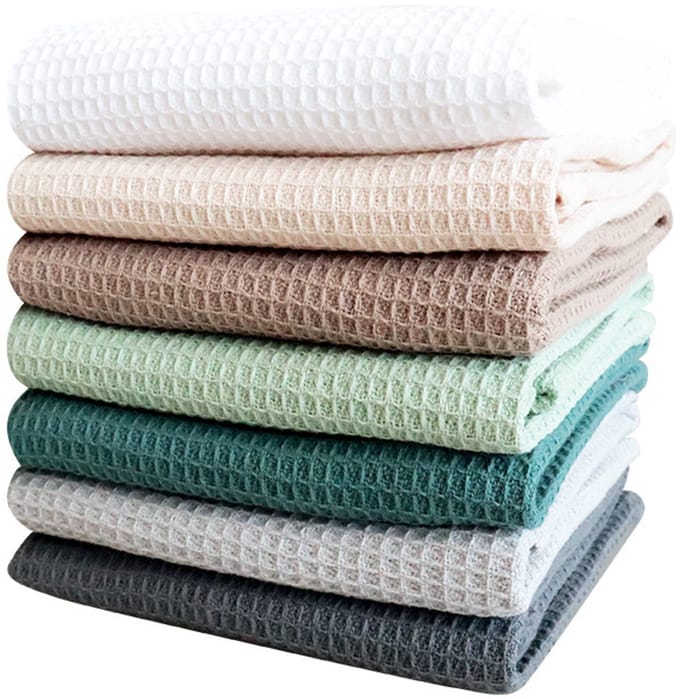 Wafeldoek Microvezeldoekjes - Sterk absorberende microvezeldoek -Veelkleurig - 7stuks - 35x35cm