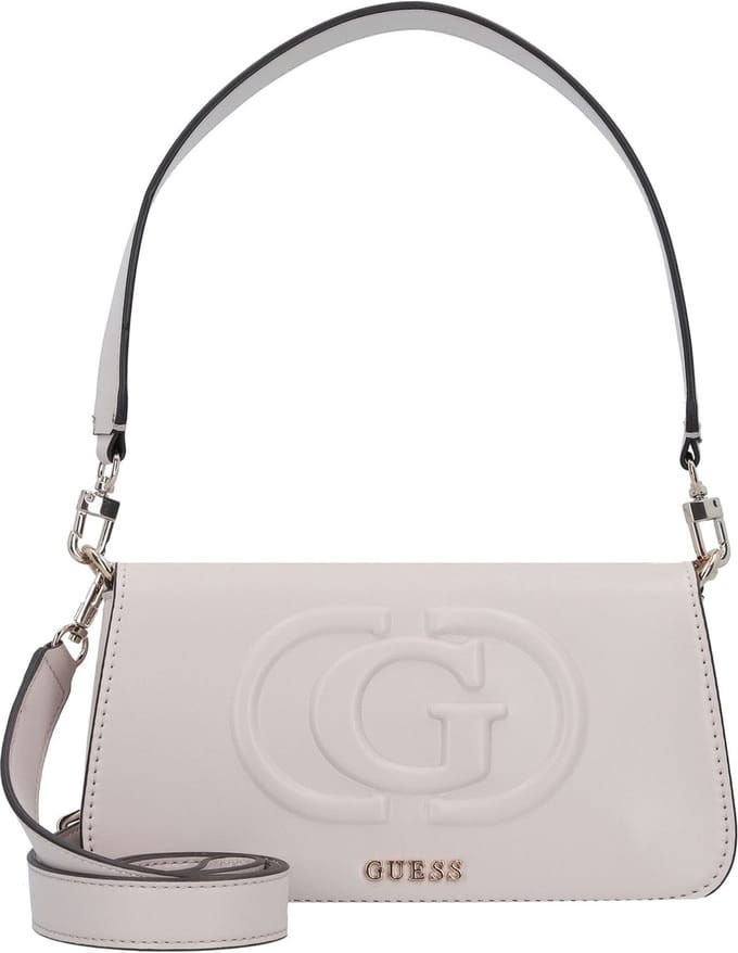 GUESS Schoudertas Eco Mietta Flap Shoulder Bag Stone Beige